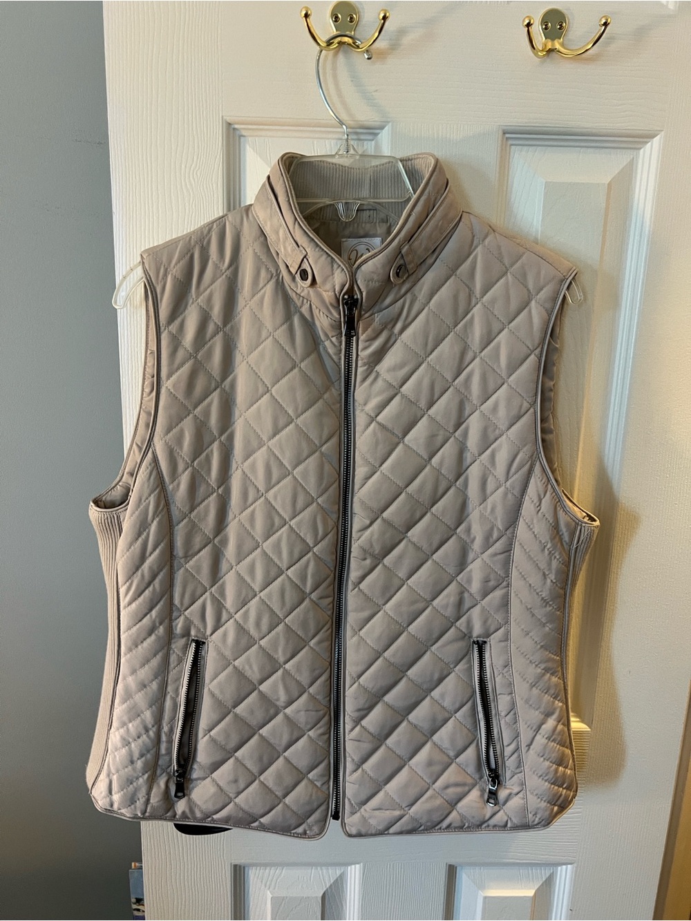 Westport Quilted Light Taupe Vest